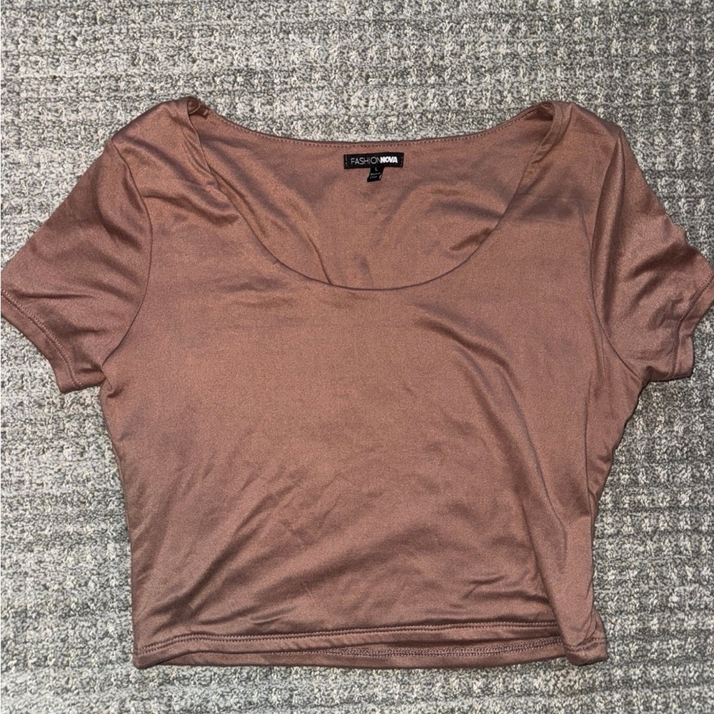 Fashion Nova Brown Crop Top